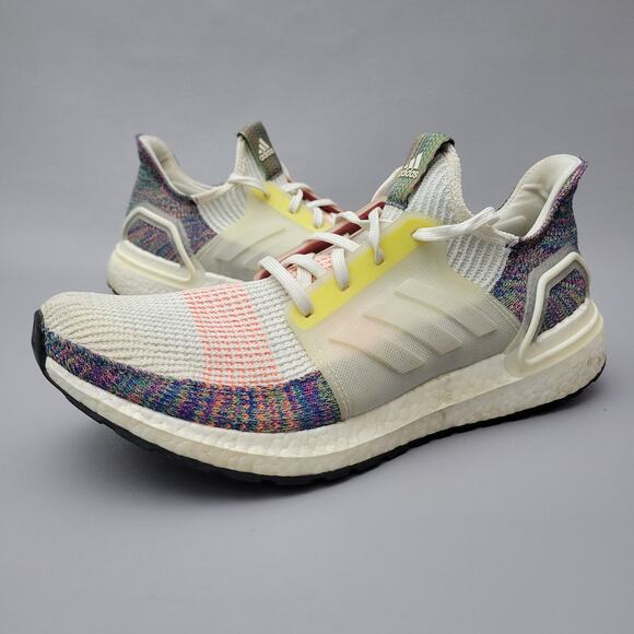 Adidas Mens Ultraboost 19 Pride Sneakers Size 12 EF3675 White Running Shoes